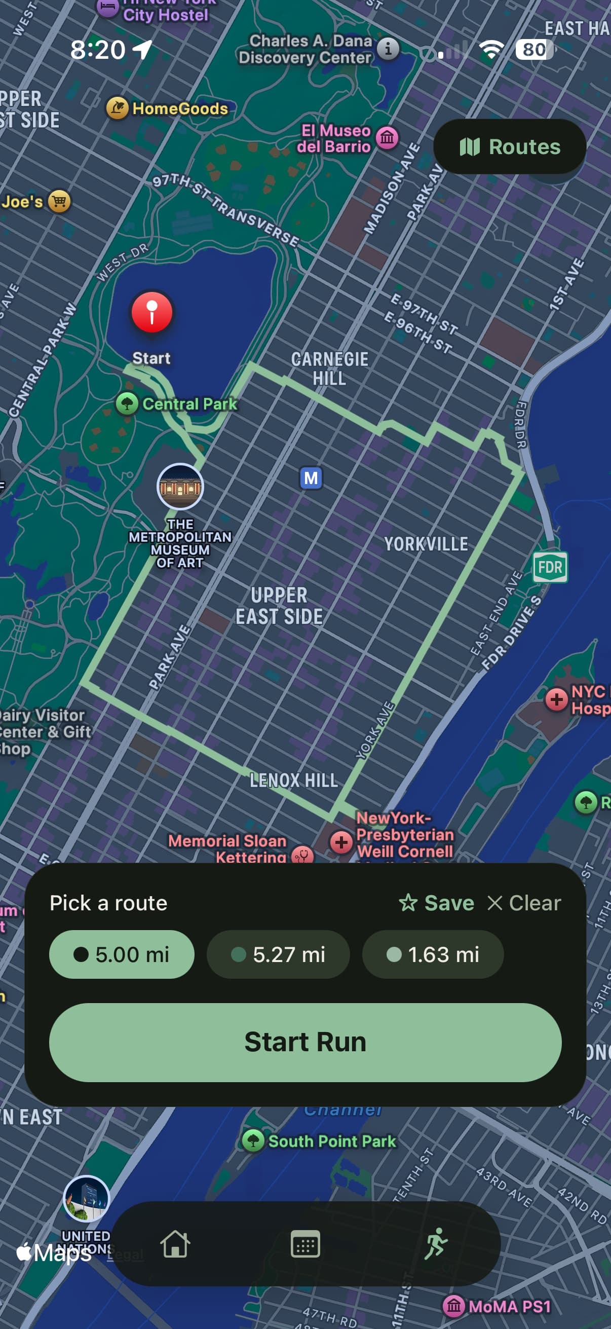 Cadence: Run Coaching — app screen