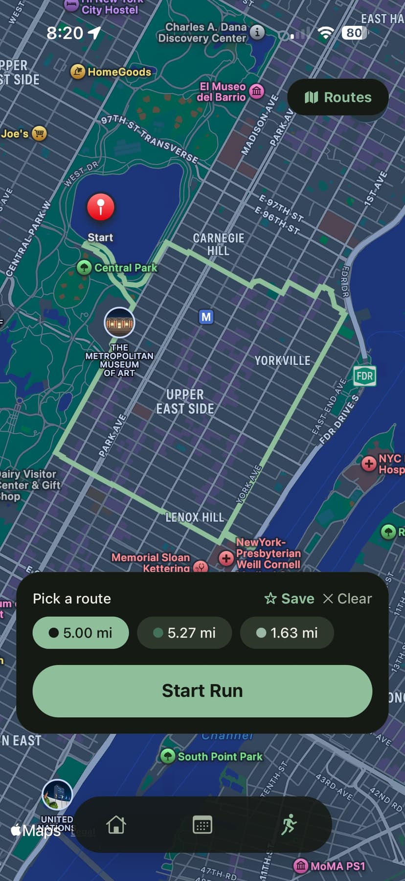 Cadence: Run Coaching — app screen