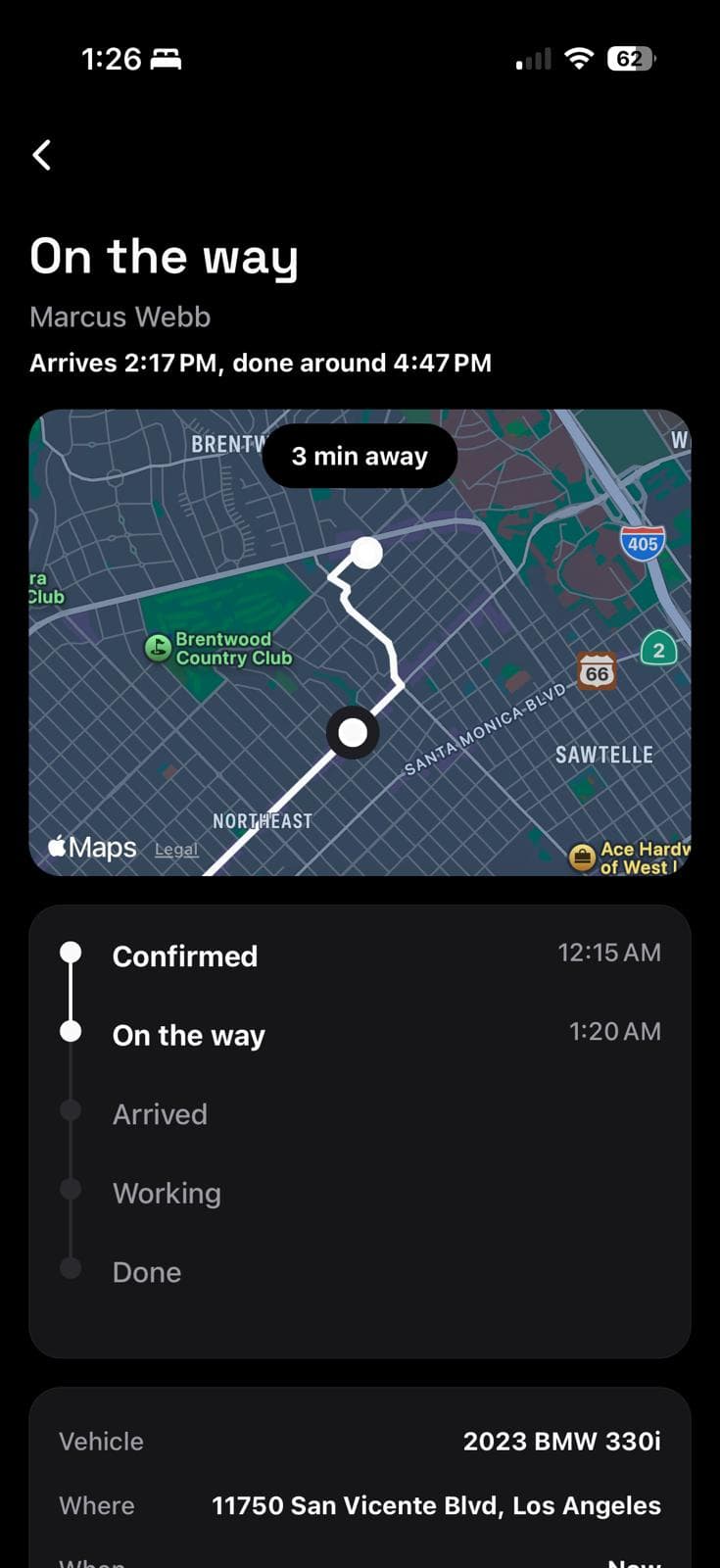 Comet: Mobile Detailing — The map answers the only question that matters.